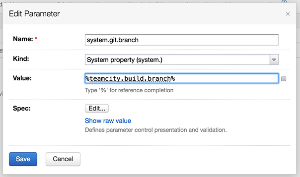 TeamCity system parameter